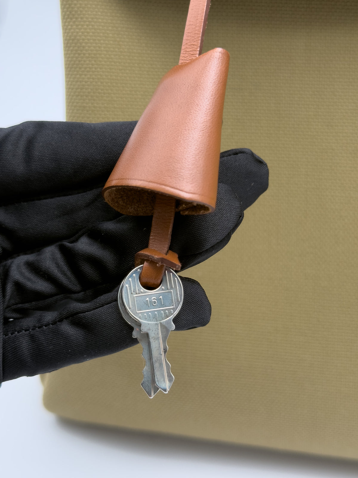 Hermes Herbag Zip Military Toile Vache Hunter