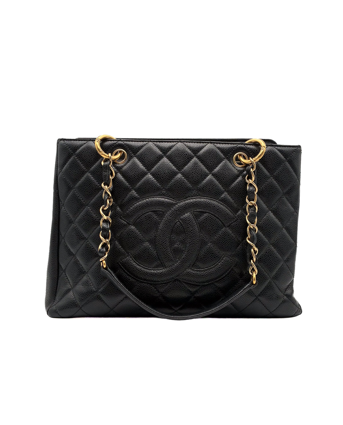 Chanel Caviar Grand Shopping Tote GST Black GHW