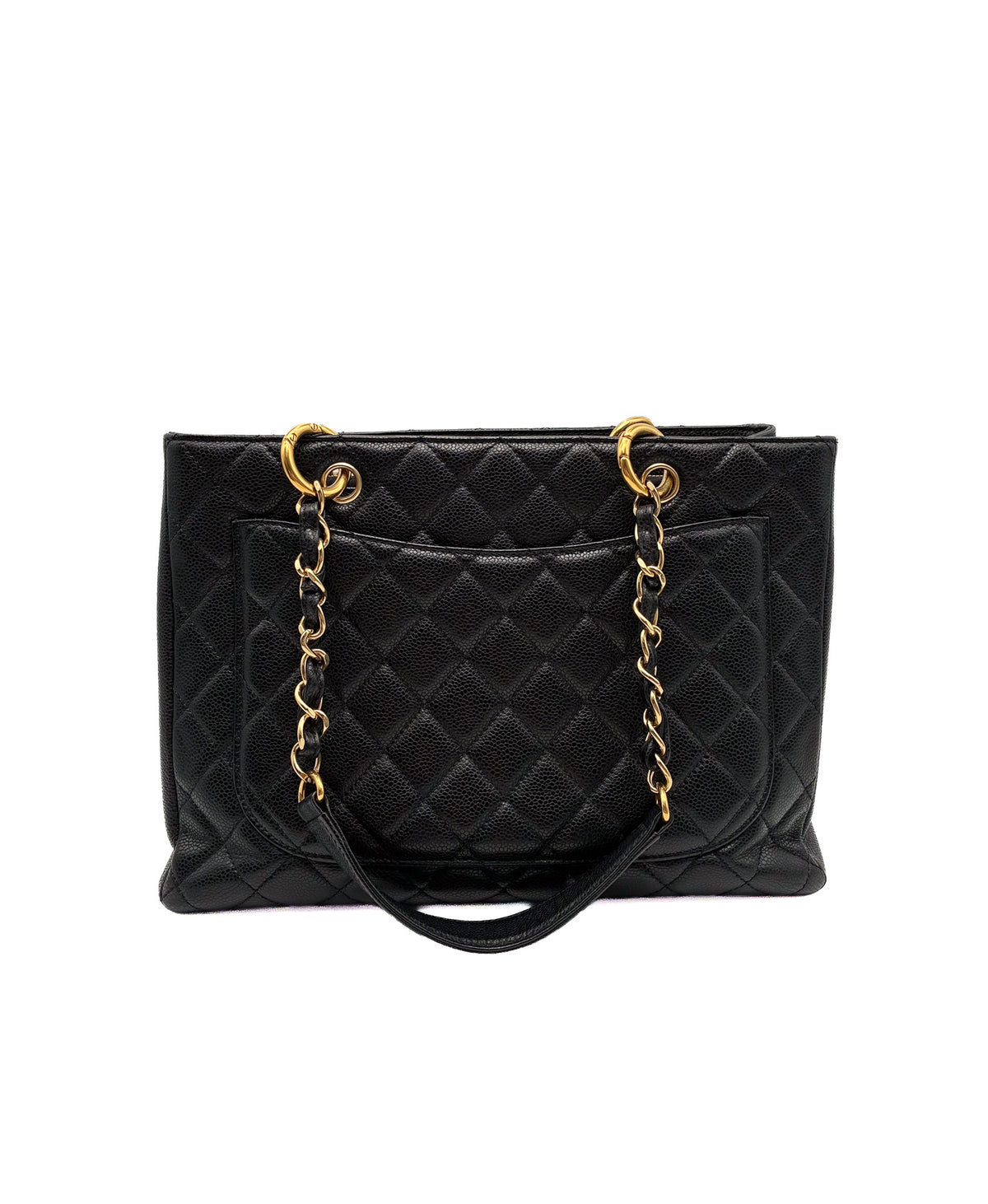 Chanel Caviar Grand Shopping Tote GST Black GHW
