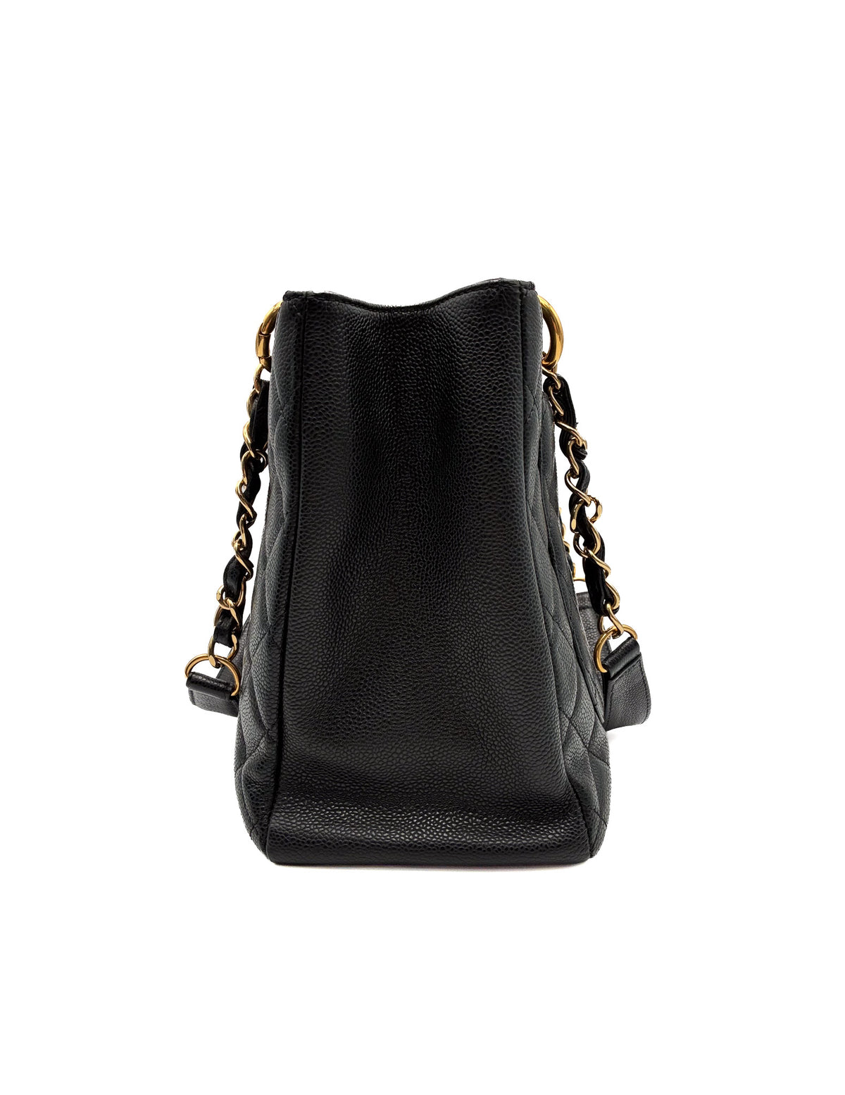 Chanel Caviar Grand Shopping Tote GST Black GHW