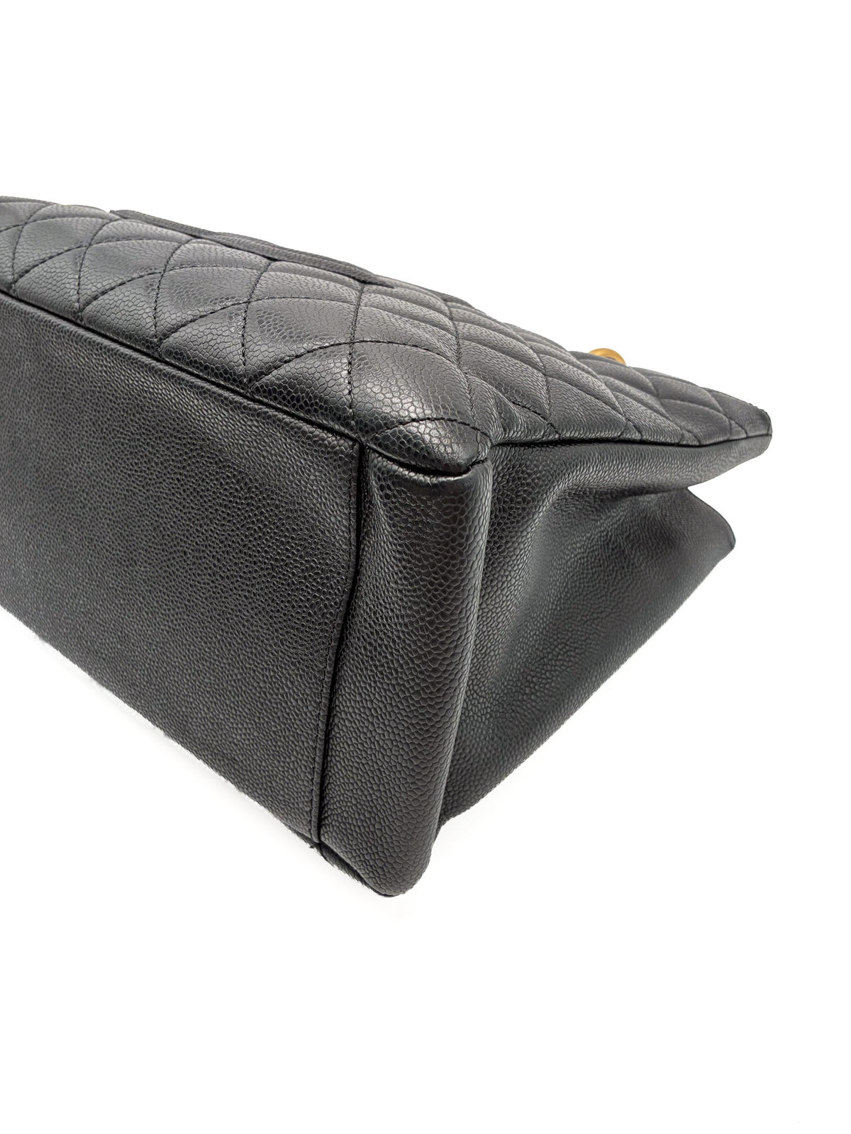 Chanel Caviar Grand Shopping Tote GST Black GHW