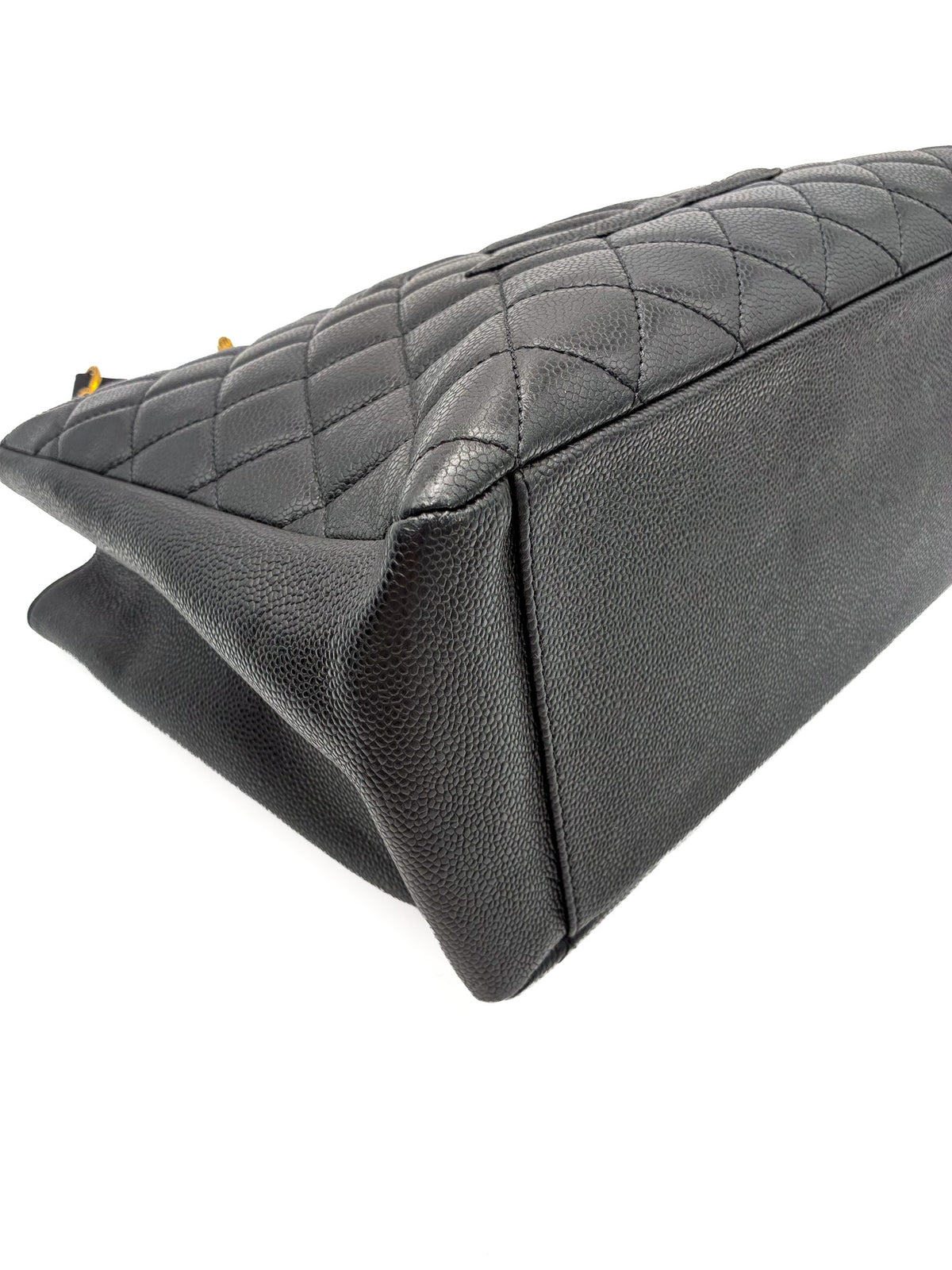 Chanel Caviar Grand Shopping Tote GST Black GHW