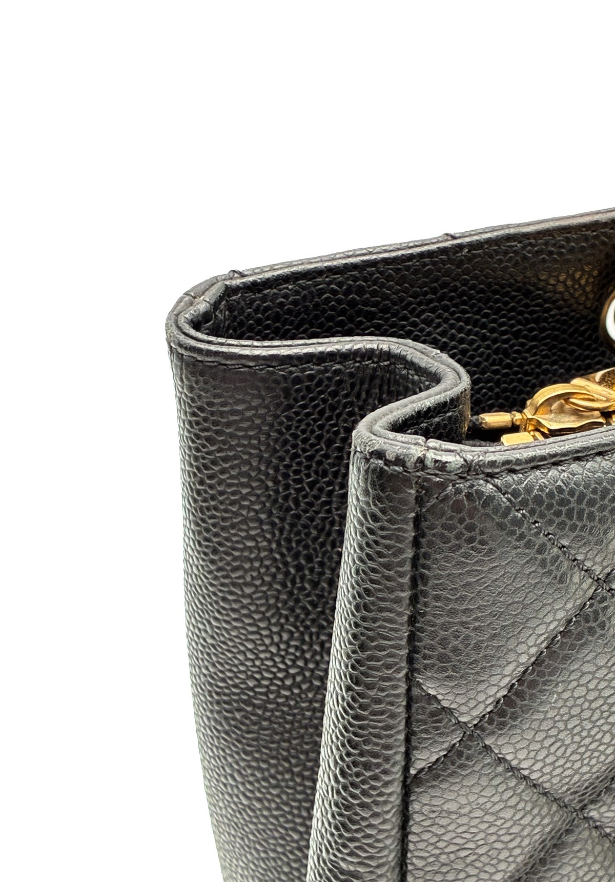 Chanel Caviar Grand Shopping Tote GST Black GHW