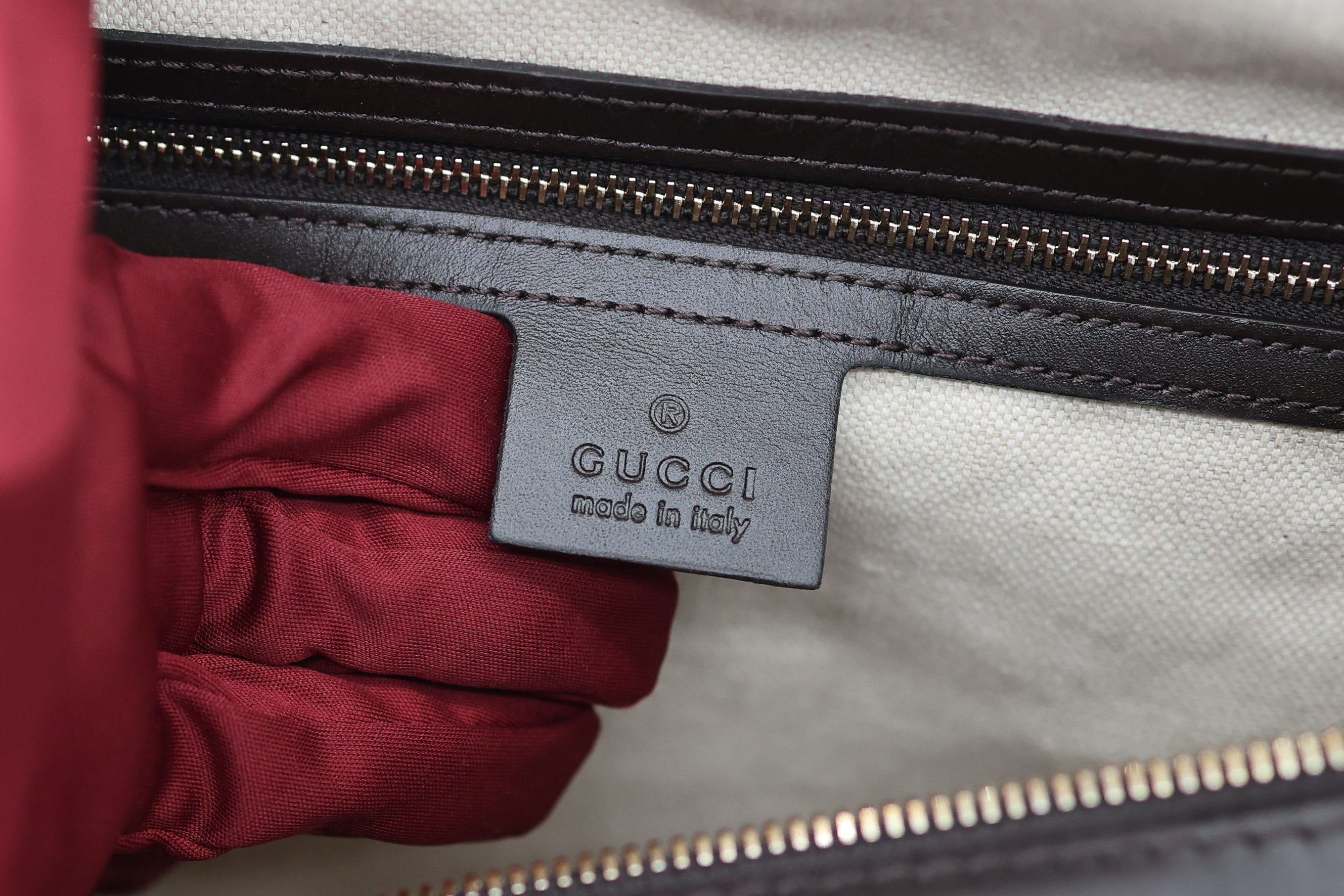 Gucci Boston Web Vintage Tote Canvas Medium