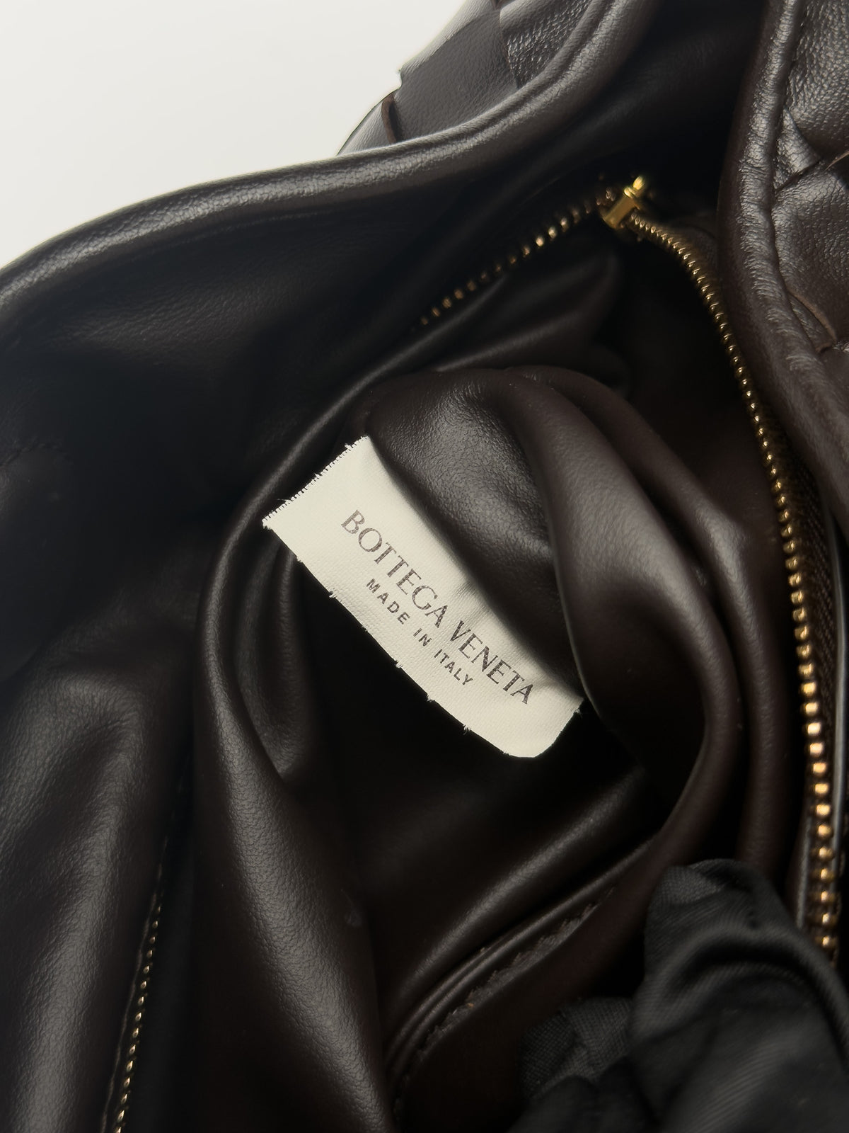 Bottega Veneta Small Hop Intrecciato Leather Shoulder Bag Fondant