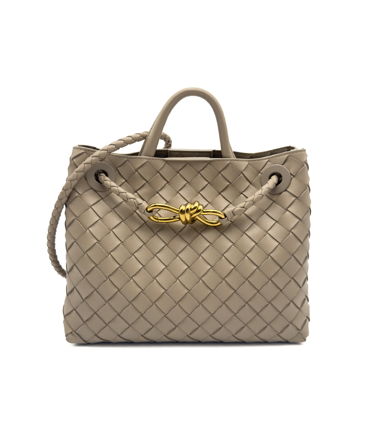 Bottega Veneta Andiamo Bag Small Ecru