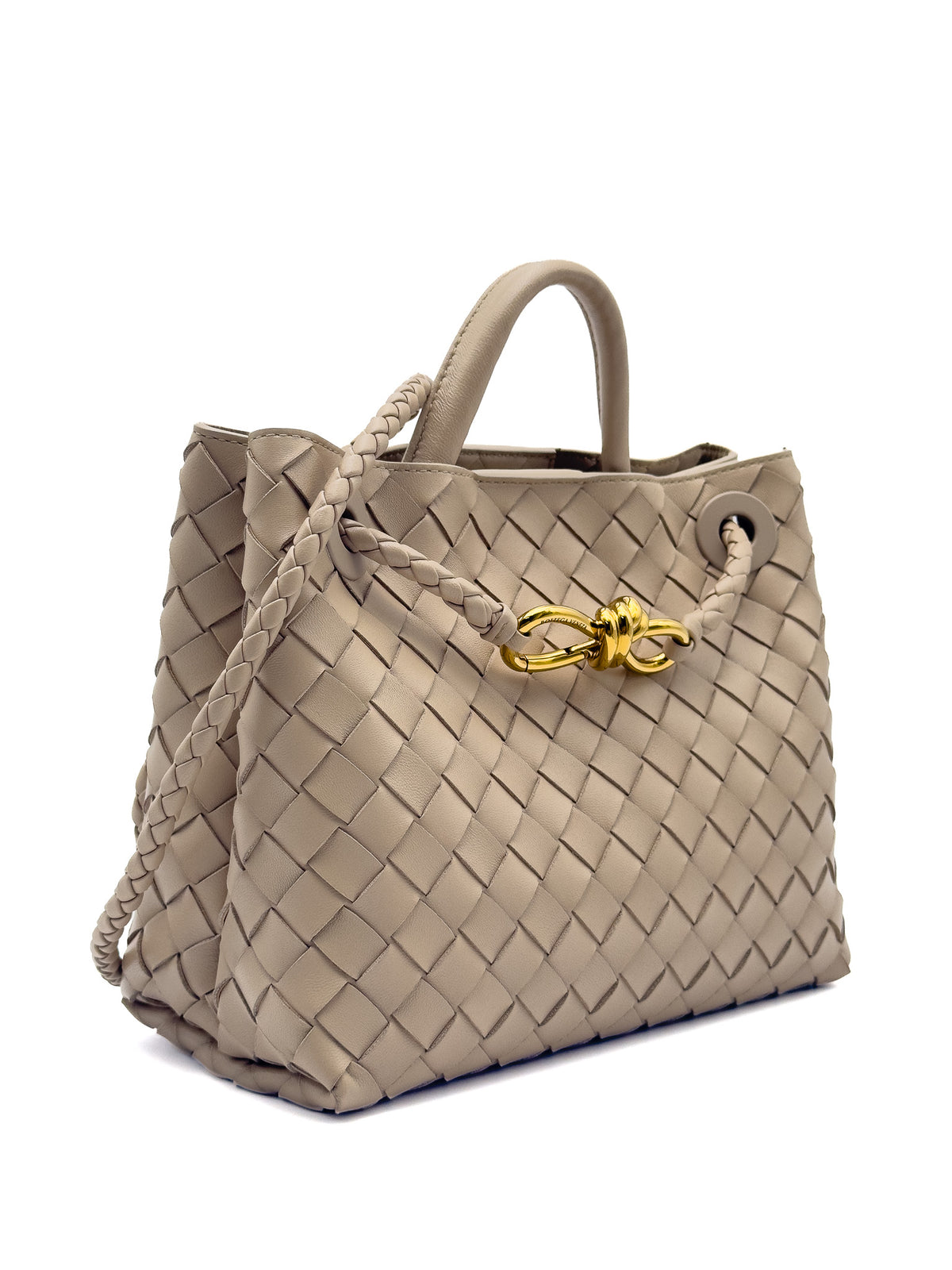 Bottega Veneta Andiamo Bag Small Ecru