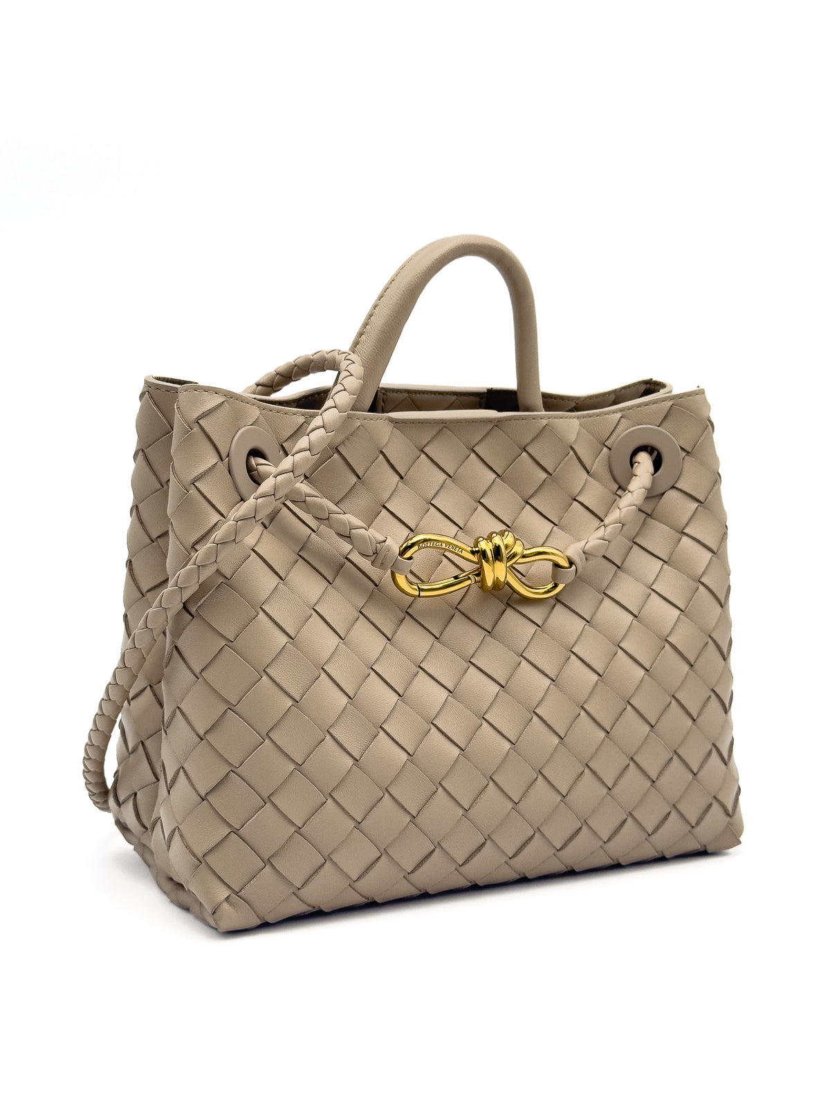 Bottega Veneta Andiamo Bag Small Ecru