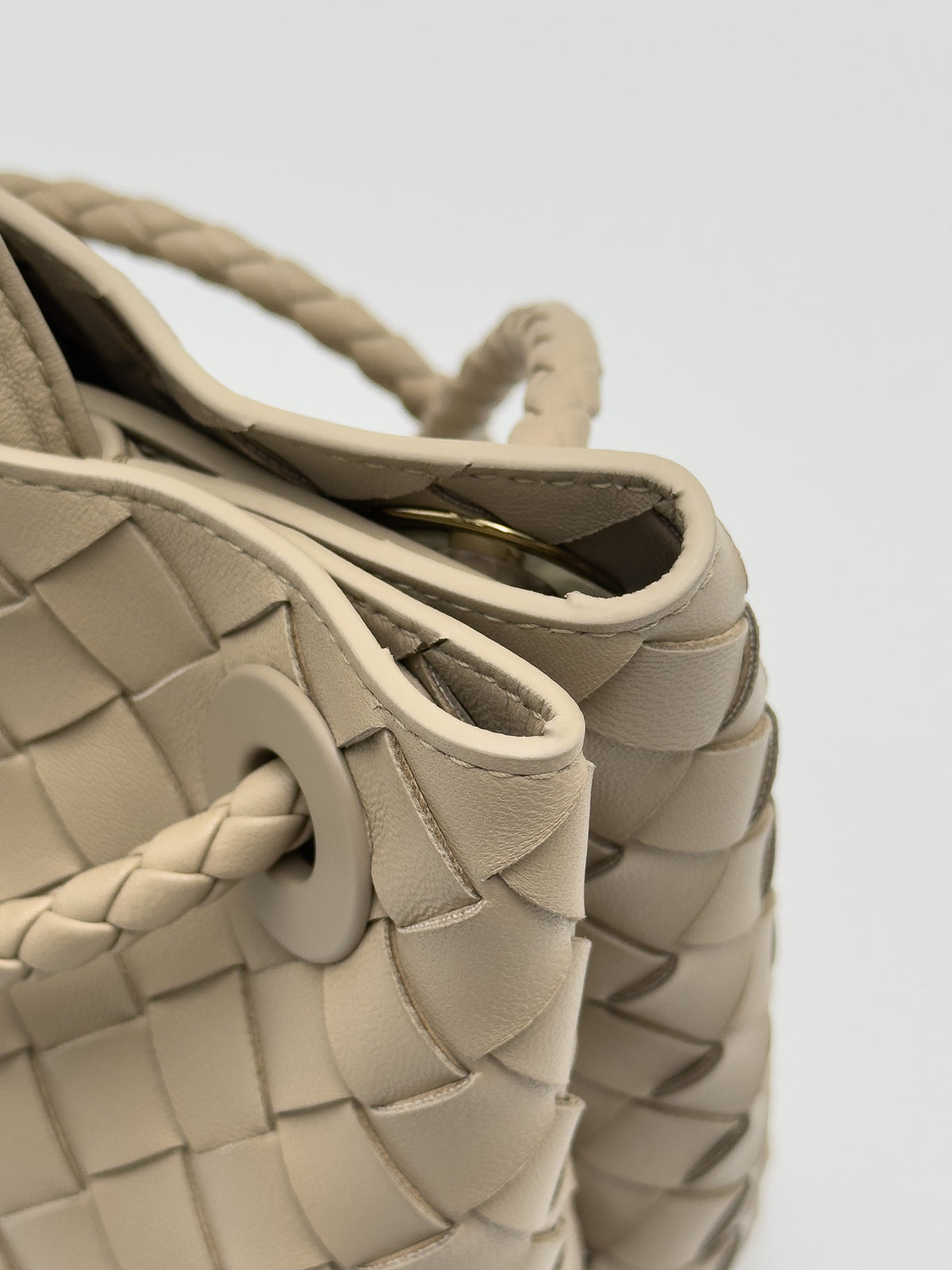 Bottega Veneta Andiamo Bag Small Ecru