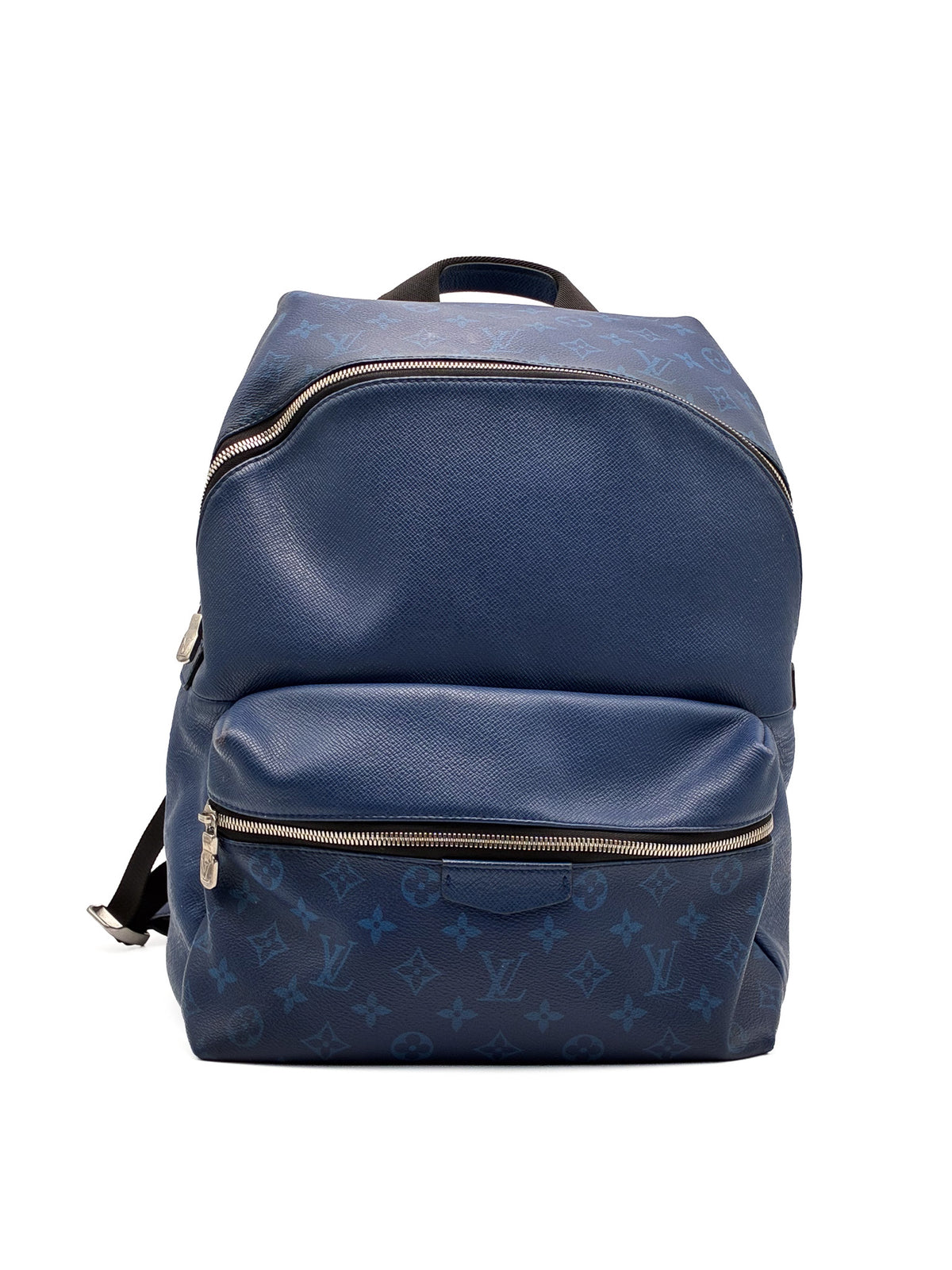 LV Discovery Monogram Blue Backpack Taiga