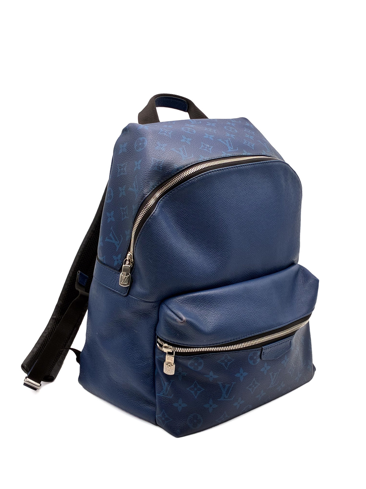 LV Discovery Monogram Blue Backpack Taiga