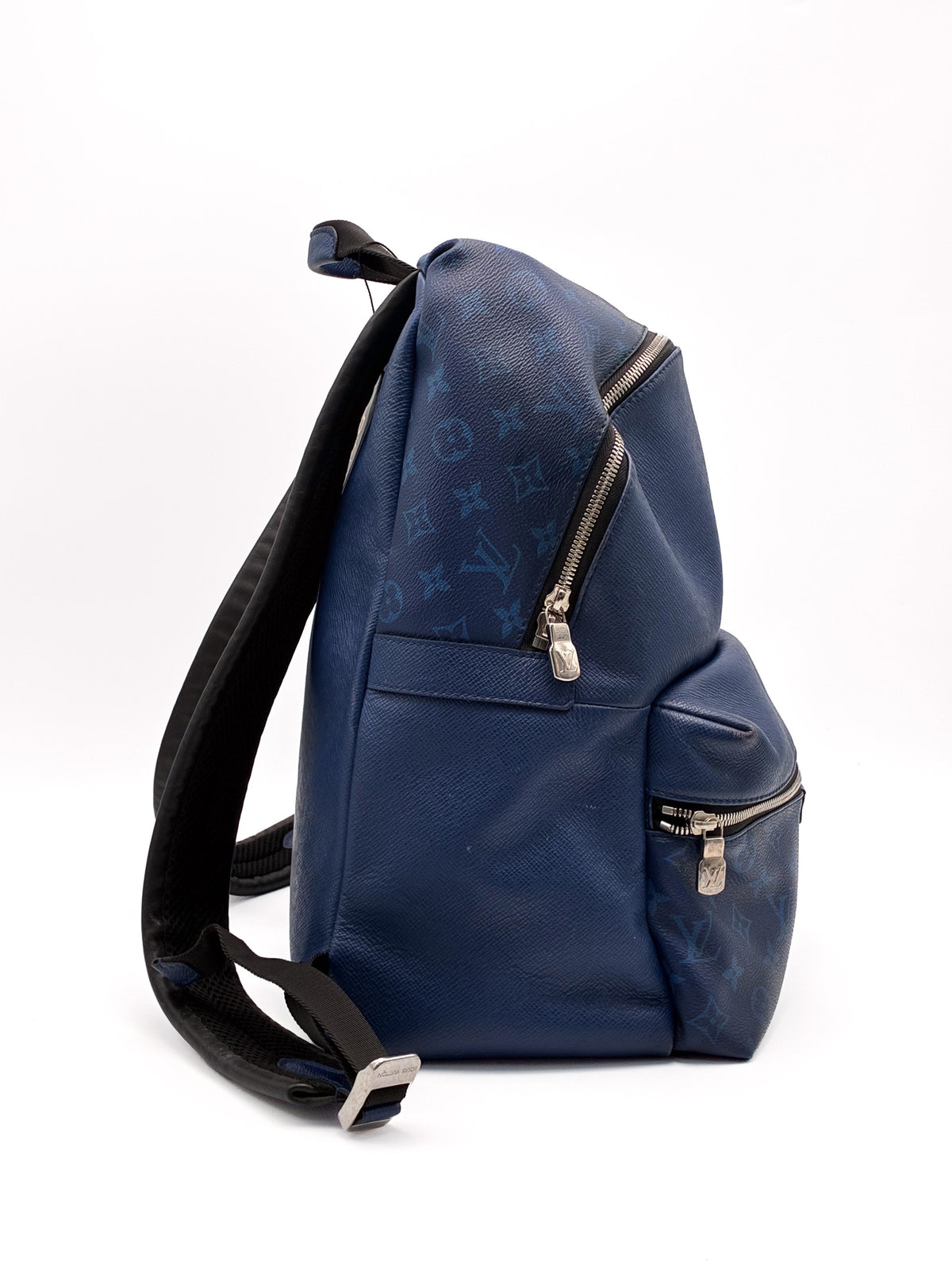 LV Discovery Monogram Blue Backpack Taiga