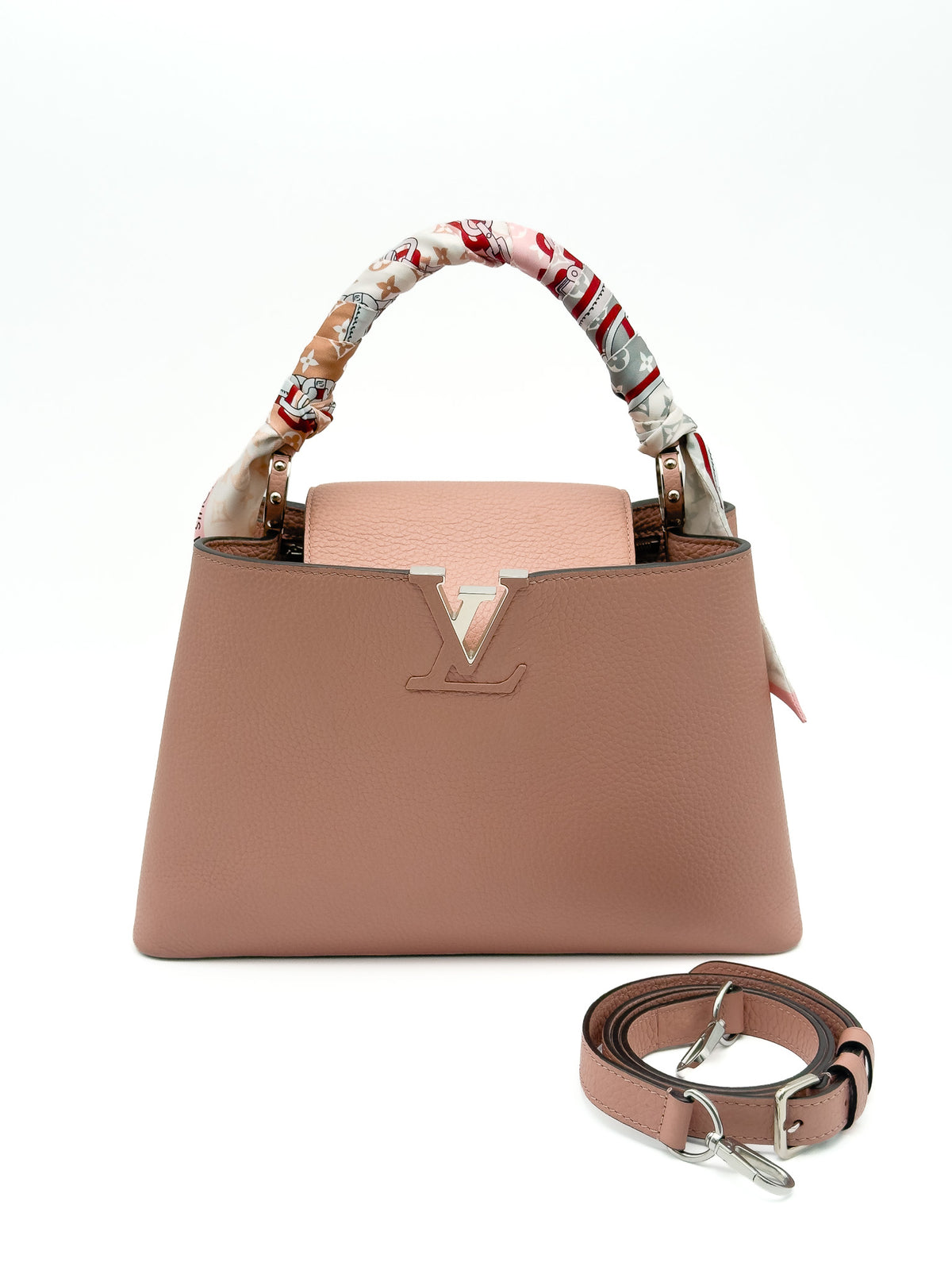 Louis Vuitton Capucine Bag Taurillon Leather SHW Pink
