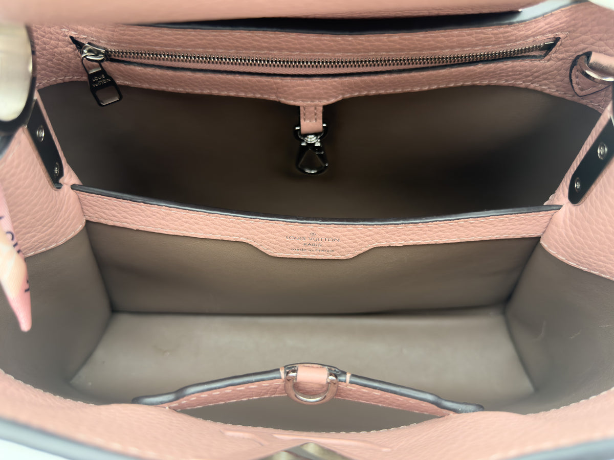 Louis Vuitton Capucine Bag Taurillon Leather SHW Pink