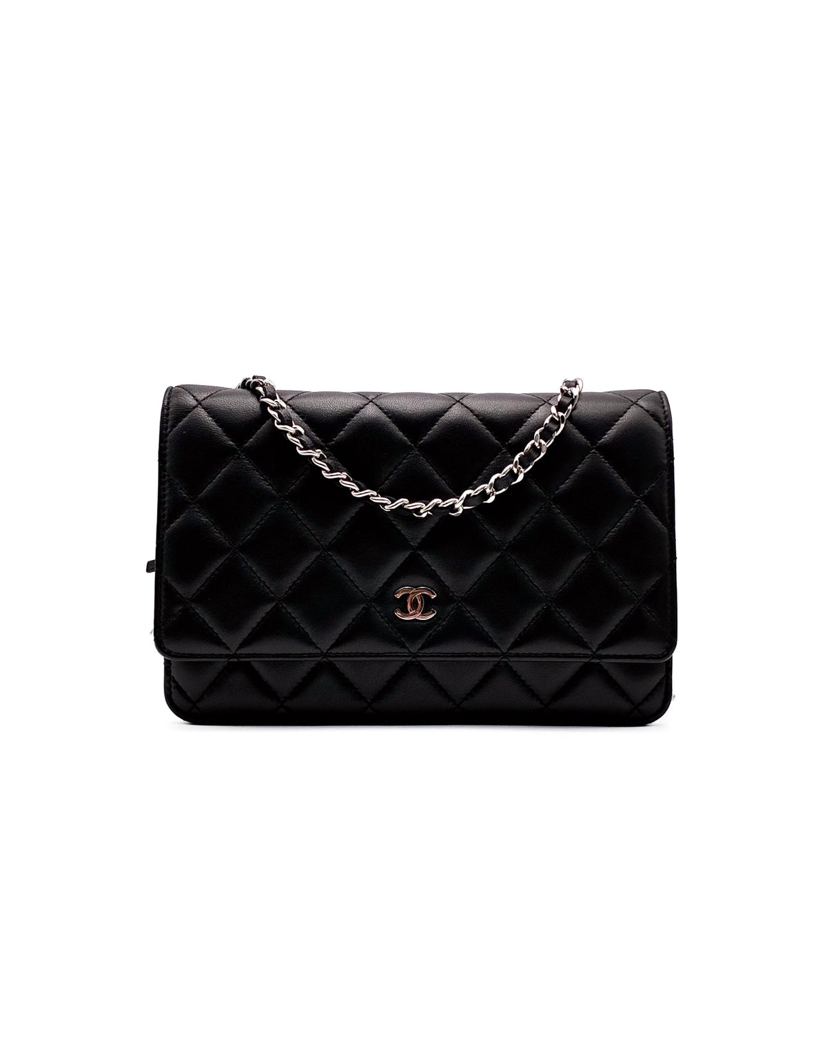 CHANEL Wallet on Chain Lambskin Leather SHW