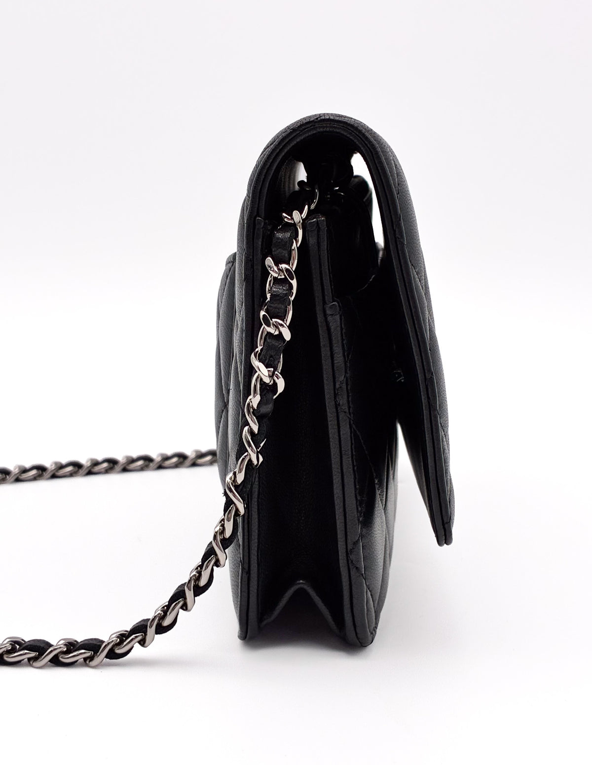 CHANEL Wallet on Chain Lambskin Leather SHW