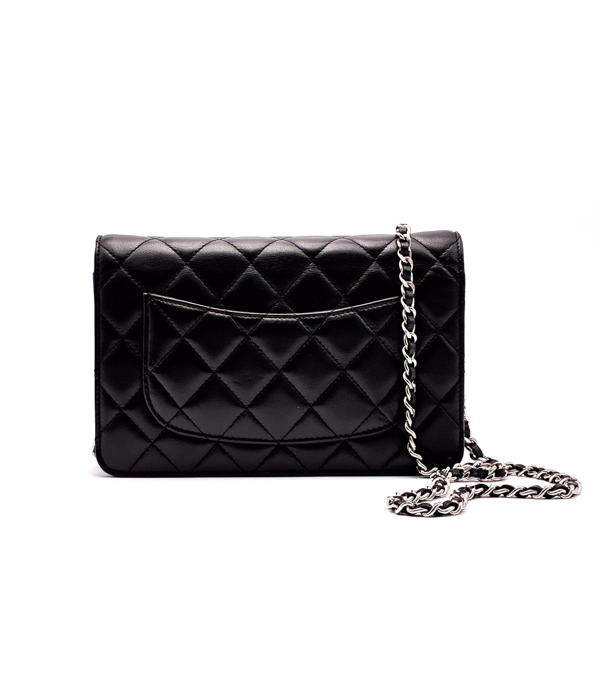 CHANEL Wallet on Chain Lambskin Leather SHW
